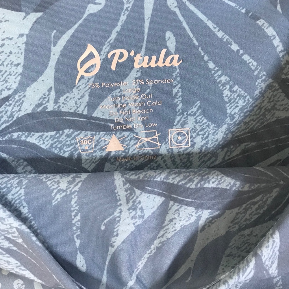 P’Tula Caribbean Blue Desa’ree Swift leggings - Picture 7 of 8